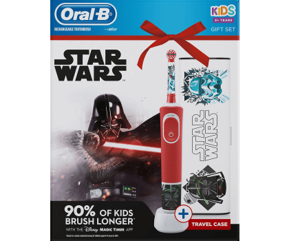 Szczoteczka elektryczna Oral-B D100 Kids Star Wars + Etui Podróżne
